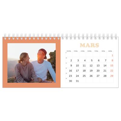 Bordkalendere — Retro rammer [Mars]