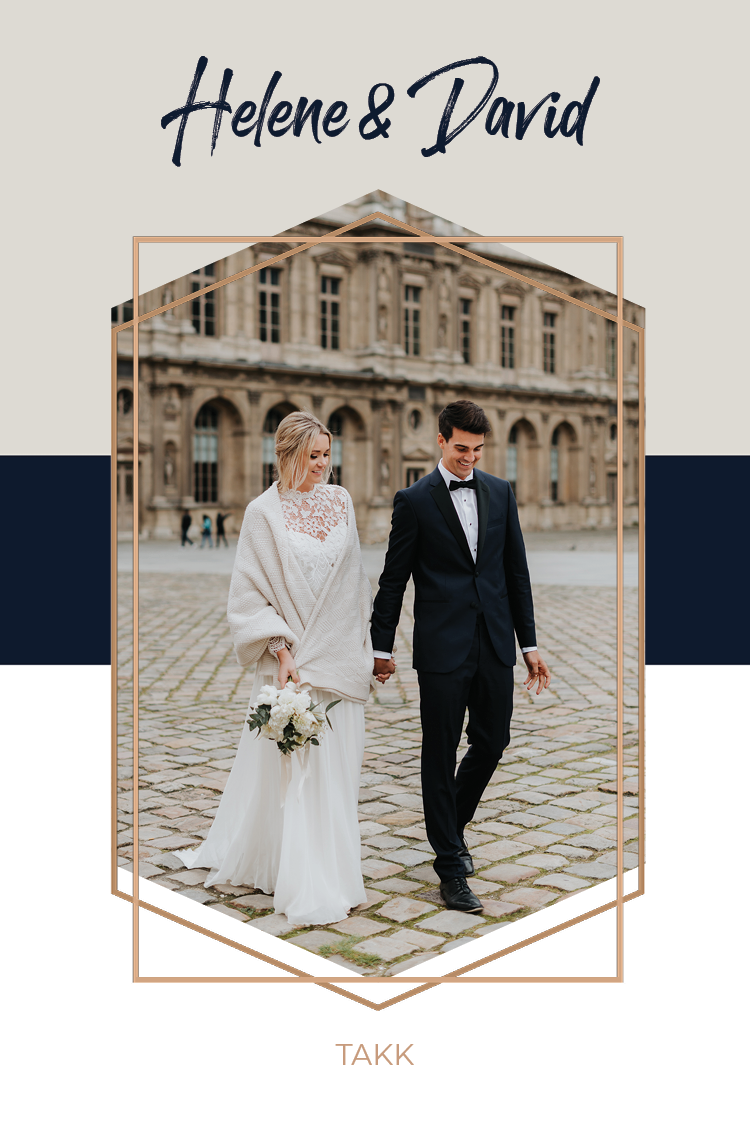 Takkekort — Sort bånd