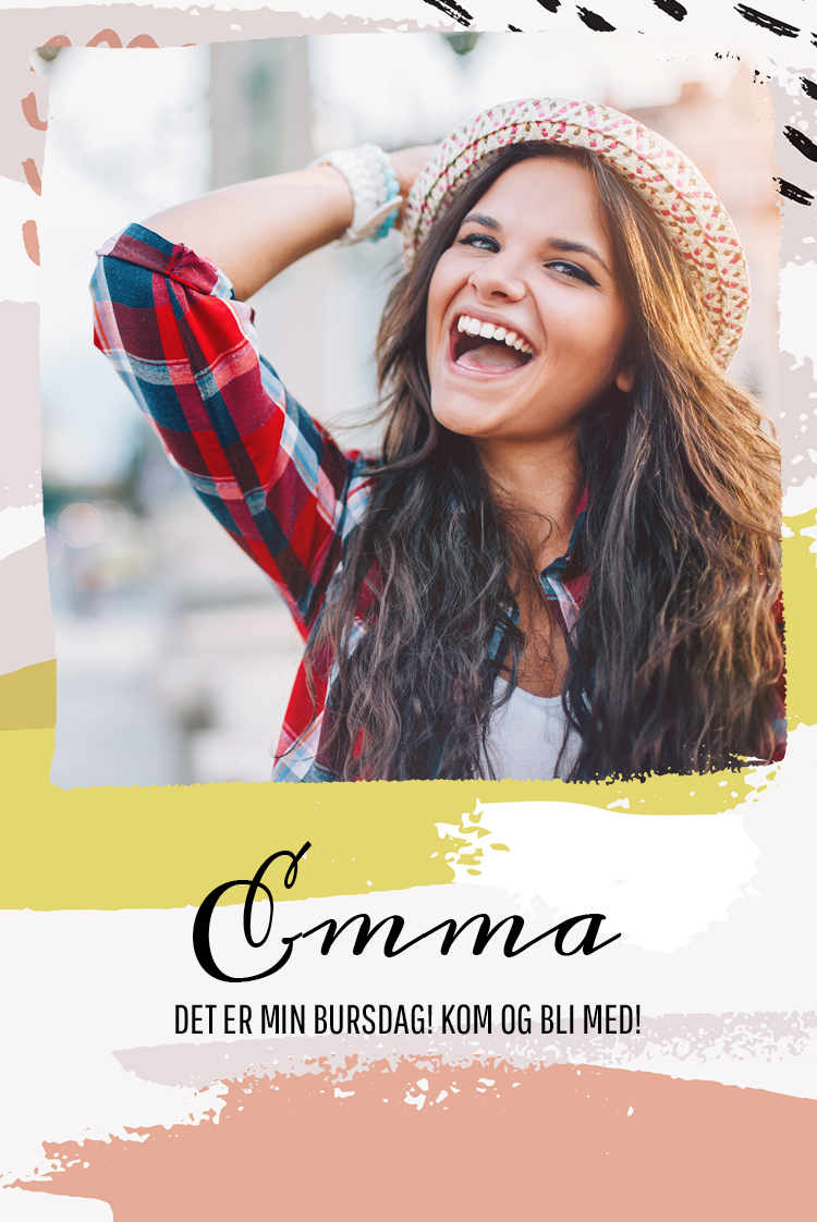 Invitasjoner — Mønster malt