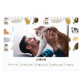 Fotokalender A5 — Leken kattunge