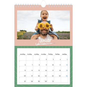 Fotokalender A4 — Fargerik kalender