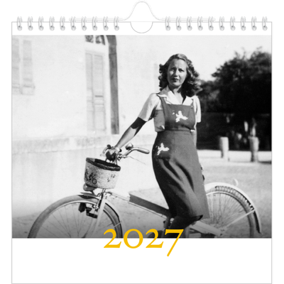 Månedskalender kvadratisk — Historisk stil [kalender-forside]