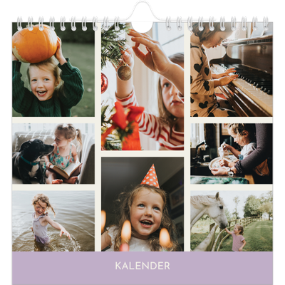 Månedskalender kvadratisk — Pastellkapitler [kalender-forside]