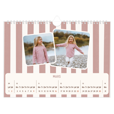 Fotokalender A4 — Retro mønstre [Mars]
