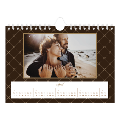 Fotokalender A5 — Geometrisk mønster [April]