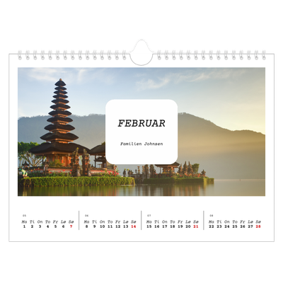 Fotokalender A4 — Den fulle historien [Februar]