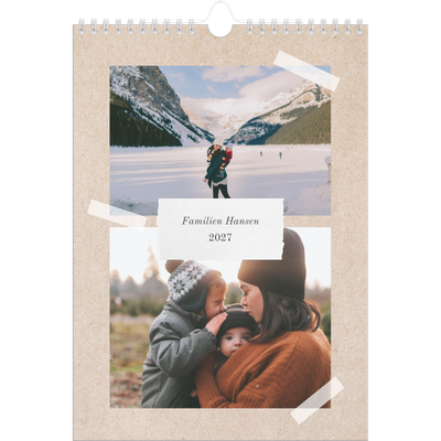 A4 Familieplanleggere — Naturlig planlegger - Familie på 4 [kalender-forside]
