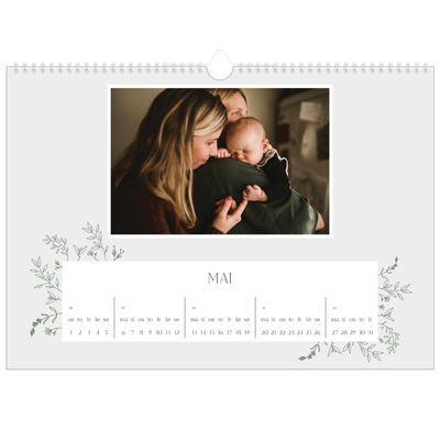 Fotokalender A3 — Håndtegnet blomster [kalender-forside]