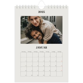Fotokalender A5 — Simpelt og moderne