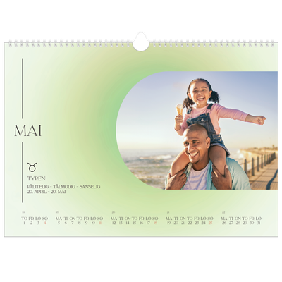 Fotokalender A3 — Astrologi gradient [kalender-forside]