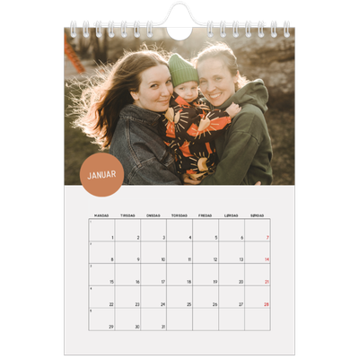Fotokalender A5 — Fotoklistremerke [Januar]