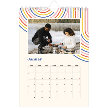 Fotokalender A5 — Retro striper