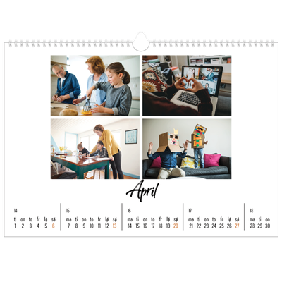 Fotokalender A3 — Boken om meg [April]