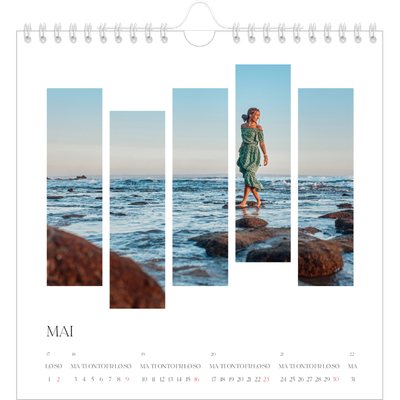 Månedskalender kvadratisk — Reisebilder [Mai]