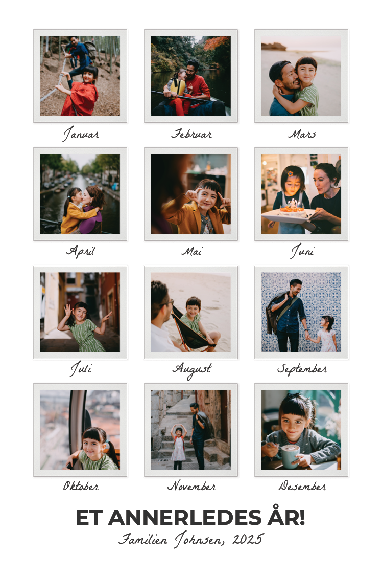 Fotokort — Mitt år i bilder