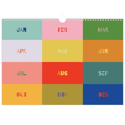 Fotokalender A3 — Fargerik kalender [kalender-forside]