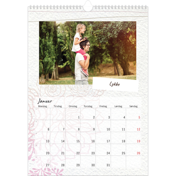 Fotokalender A3 — Blomsterpapir