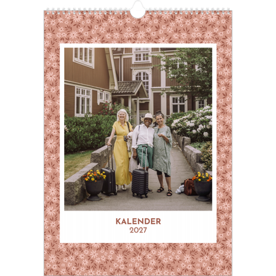 A3 Månedskalender — Blomstermønster [kalender-forside]