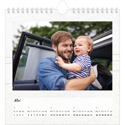 Månedskalender kvadratisk — Blomsterpapir [kalender-forside]