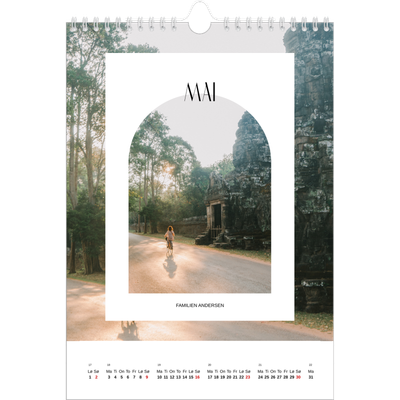 Fotokalender A4 (20 x 30 cm) — Den åpne buen [Mai]