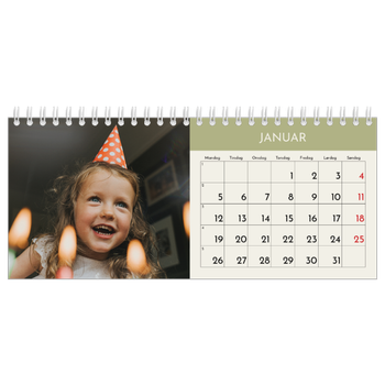Bordkalender med foto — Pastellkapitler