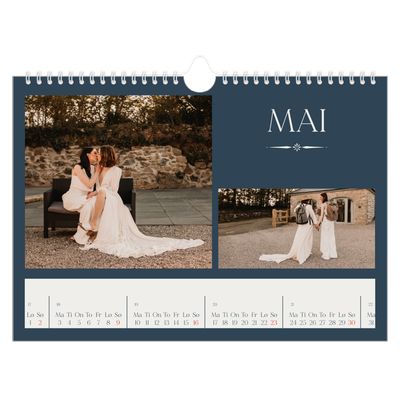 Fotokalender A4 — Skifer & seriffer [Mai]