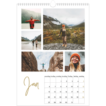 Fotokalender A3 — Håndskrevet måned