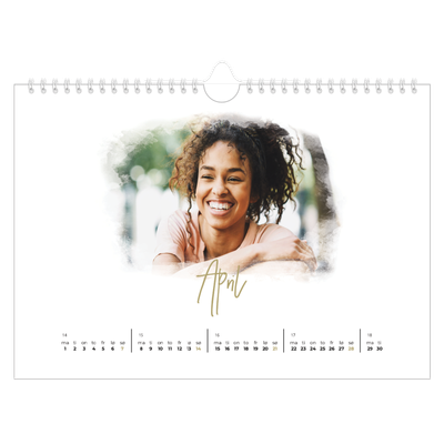 Fotokalender A4 — Diffuse bilderammer [April]