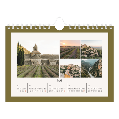 Fotokalender A5 — Klassiske farger [kalender-forside]