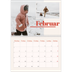 Fotokalender A4 dobbel (30 x 40 cm) — Kalender 90-talls stil [Februar]