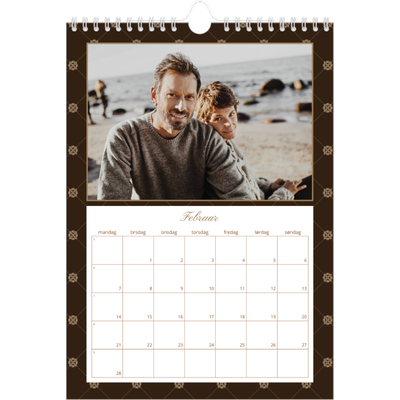 Fotokalender A4 (20 x 30 cm) — Geometrisk mønster [Februar]