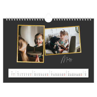 Fotokalender A4 — Gode minner [Mars]