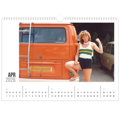 Fotokalender A3 — Forkortet tekst [April]