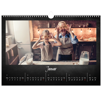 Fotokalender A3 — Tavle bakgrunn