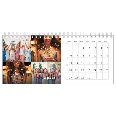 Bordkalendere — Håndskrift på bildet [April]