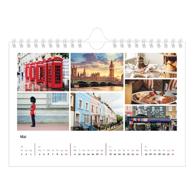 Fotokalender A5 — Bilderutenett [kalender-forside]