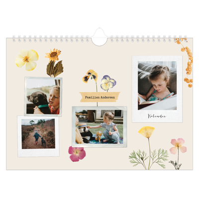 Fotokalender A4 — Vintage scrapbooking [kalender-forside]