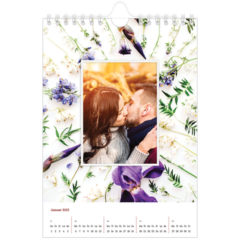 Fotokalender A5 — Blomsterbakgrunn