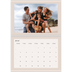 Fotokalender A4 dobbel (30 x 40 cm) — Kalender i jordtoner [Januar]