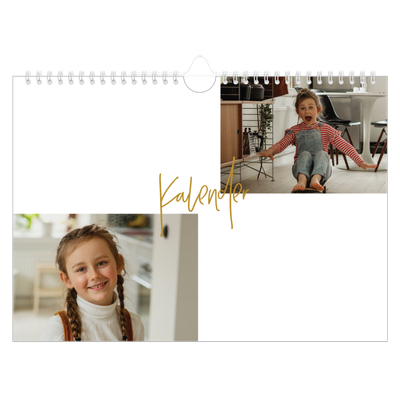 Fotokalender A4 — Gullstift [kalender-forside]