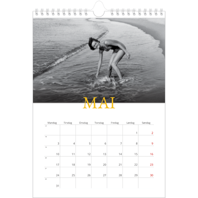 Fotokalender A4 (20 x 30 cm) — Historisk stil [kalender-forside]