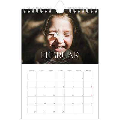 Fotokalender A5 — Tolv store måneder [Februar]