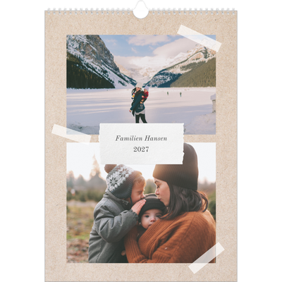 A3 Familieplanleggere — Naturlig planlegger - Familie på 3 [kalender-forside]