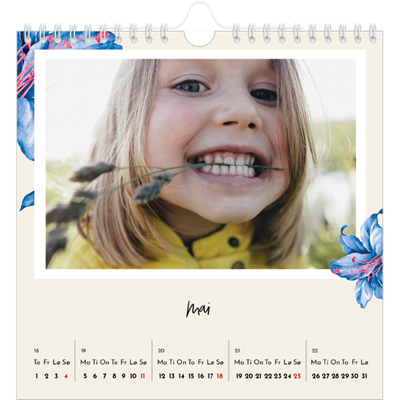 Månedskalender kvadratisk — Malte blomster [kalender-forside]