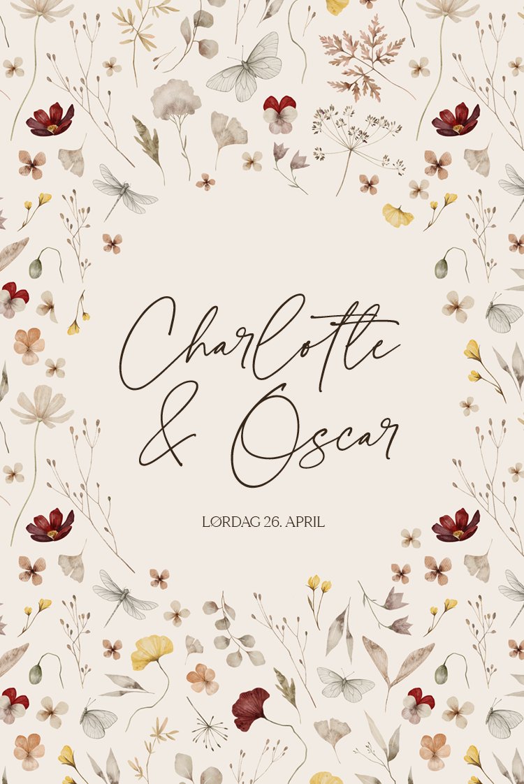 Invitasjoner — Naturlige bryllupsløfter