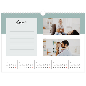 Fotokalender A3 — Kalender med "To do"-liste