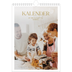 Fotokalender A4 (20 x 30 cm) — Gull stor skrift [kalender-forside]