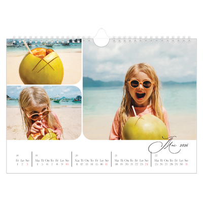 Fotokalender A4 — Øyeblikksbilder og skrift [kalender-forside]