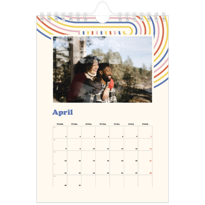 Fotokalender A5 — Retro striper [April]