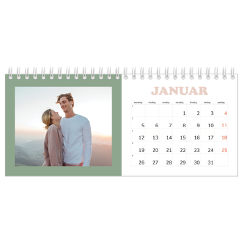 Bordkalender med foto — Retro rammer
